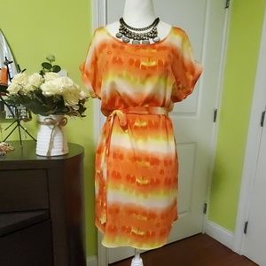 Very pretty🌞😍 belted summer dress👍